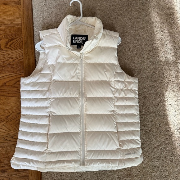 NEW Lands’End FeatherFree Quilted Insulated Vest Woman size L - Picture 5 of 12